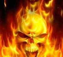 Fire skull