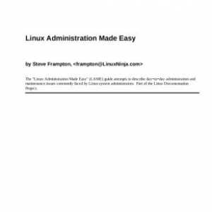 Lame - linux administration made easy