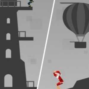 Stickman flip diving