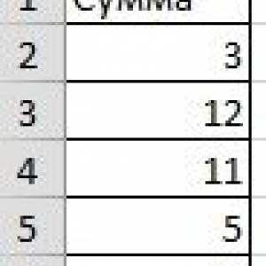 Сума чисел кратних 3 в excel.